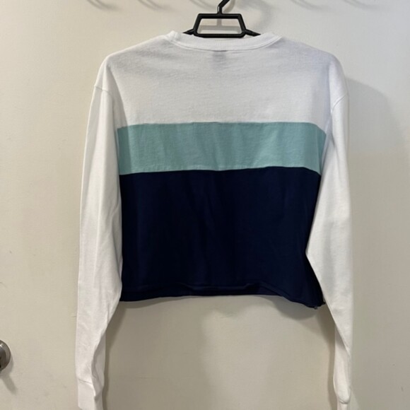 Wild Fable Womens Colorblock Cropped Top Tee Long Sleeve Shirt Size Small - Picture 6 of 12